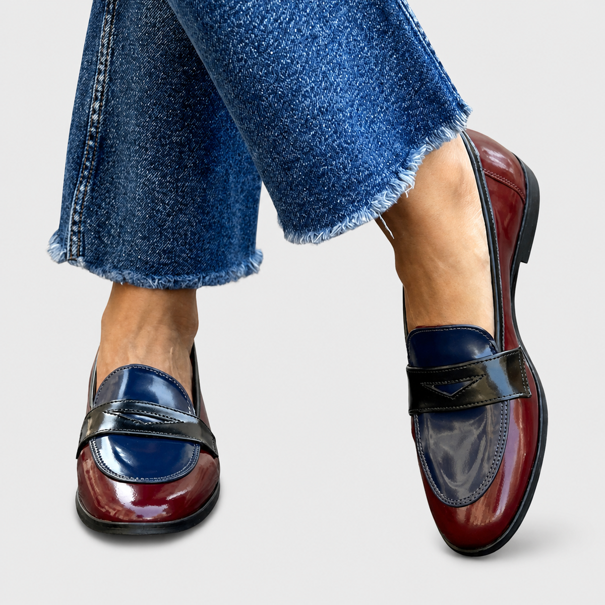 Mocasín Claudia Bicolor