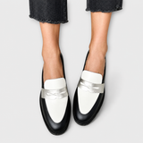 Mocasín Xara Metálico Negro