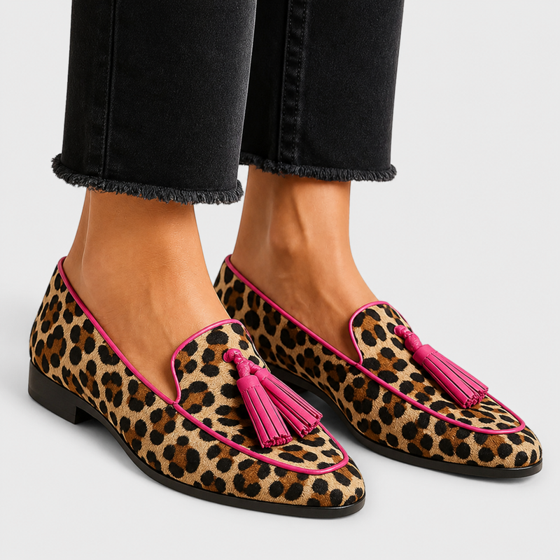 Mocasín Lana con Flecos