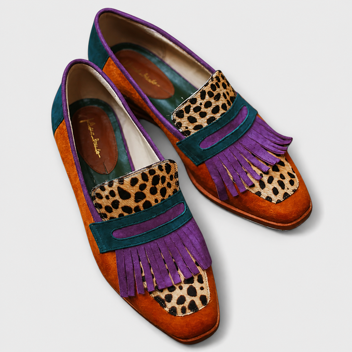 Mocasín Fallon Leopardo Marrón