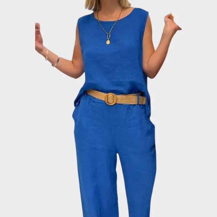 Amparo conjunto boho azul oscuro