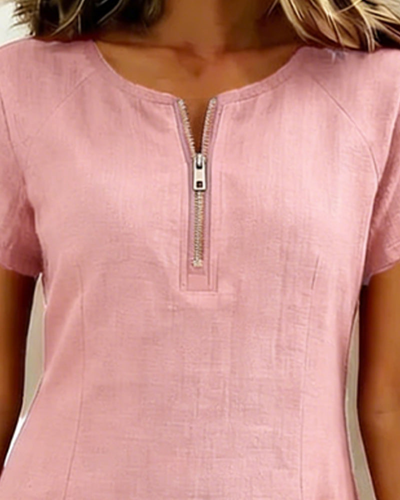 Rosa | Vestido de verano con bolsillo