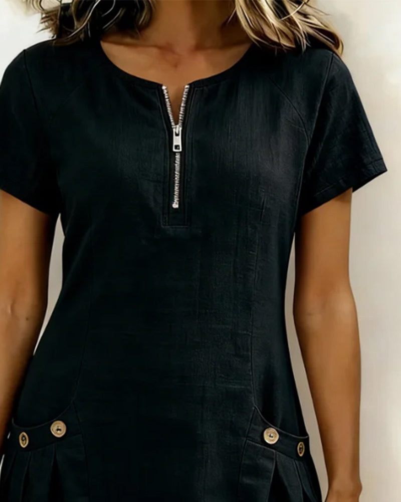 Rosa | Vestido de verano con bolsillo