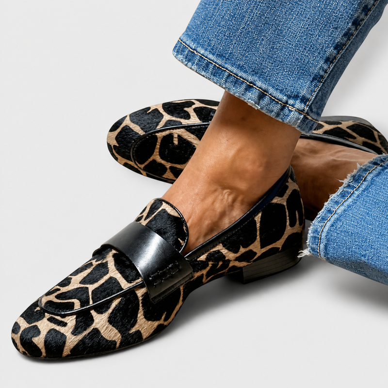 Mocasín Léonie Leopardo