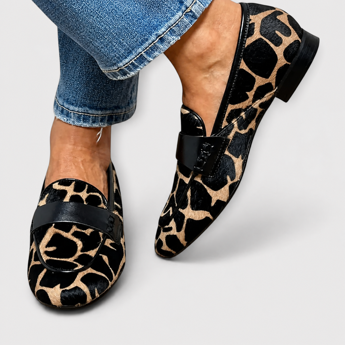 Mocasín Léonie Leopardo