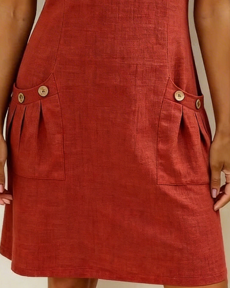 Rosa | Vestido de verano con bolsillo