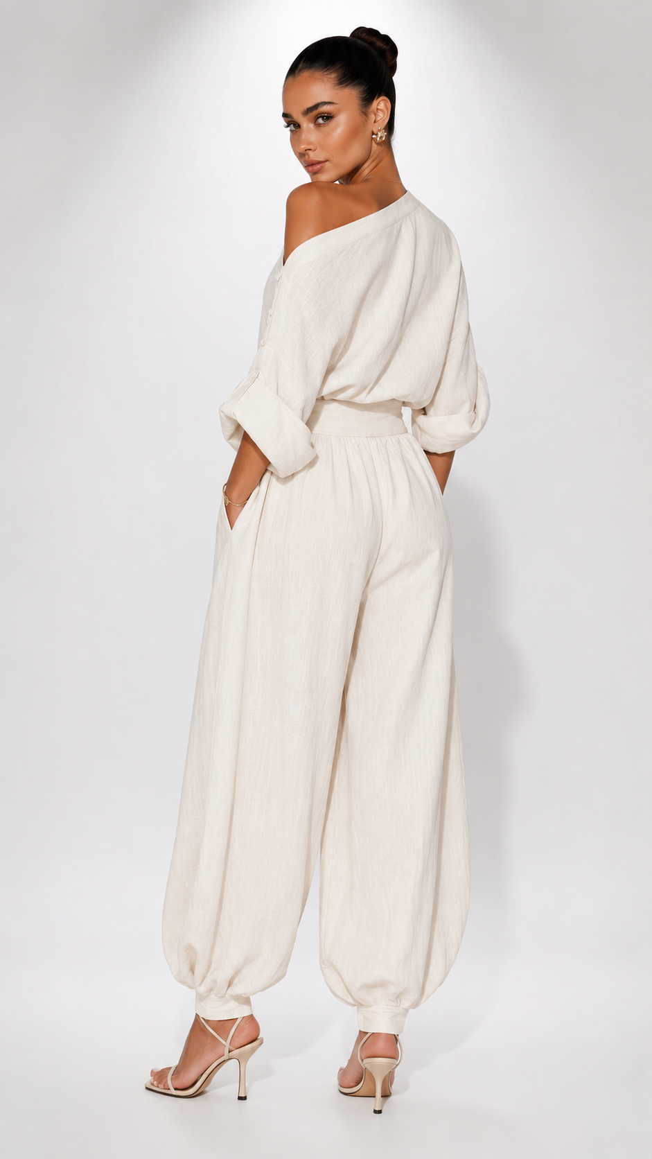 Conjunto Valentina — Top Holgado y Pantalones Ajustados