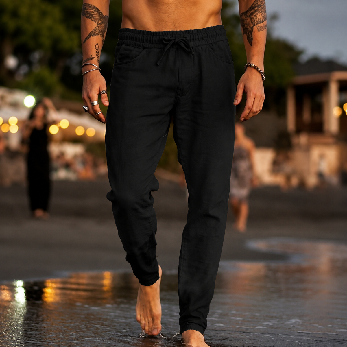 Mateo | Pantalones de Playa de Lino