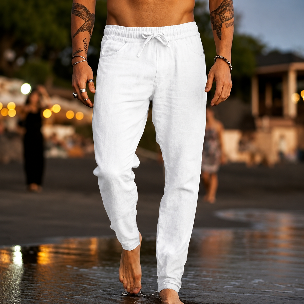Mateo | Pantalones de Playa de Lino