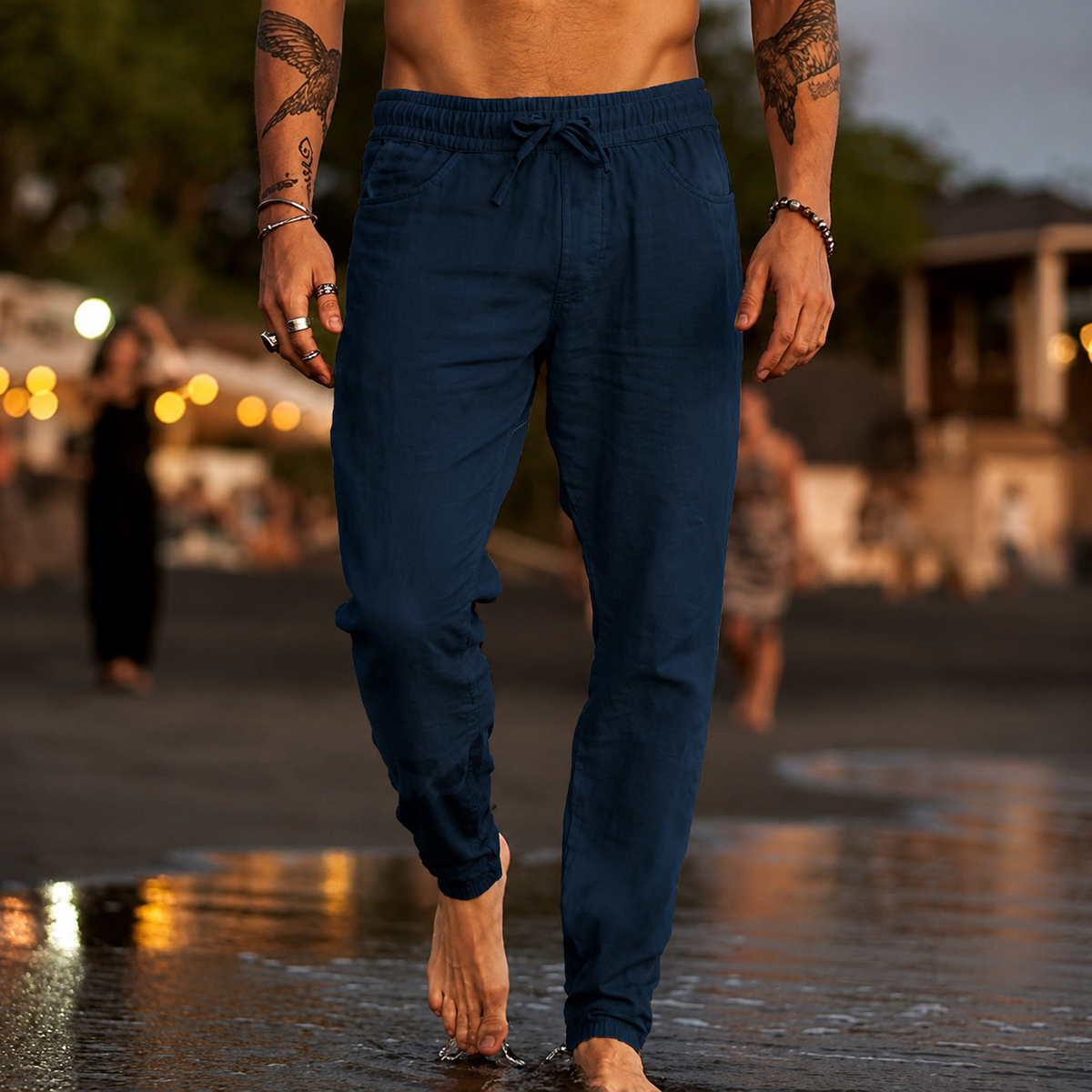 Mateo | Pantalones de Playa de Lino