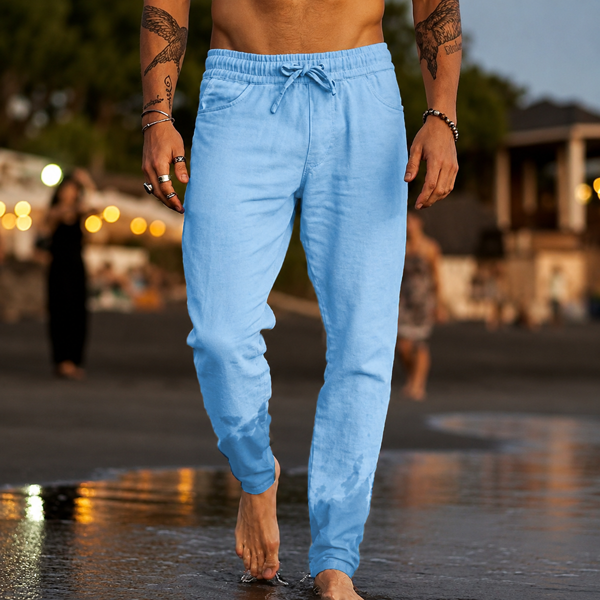 Mateo | Pantalones de Playa de Lino