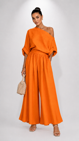 Conjunto Valentina — Top Holgado y Pantalones Ajustados