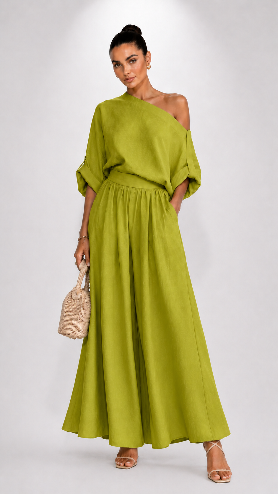 Conjunto Valentina — Top Holgado y Pantalones Ajustados