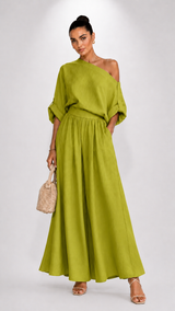 Conjunto Valentina — Top Holgado y Pantalones Ajustados