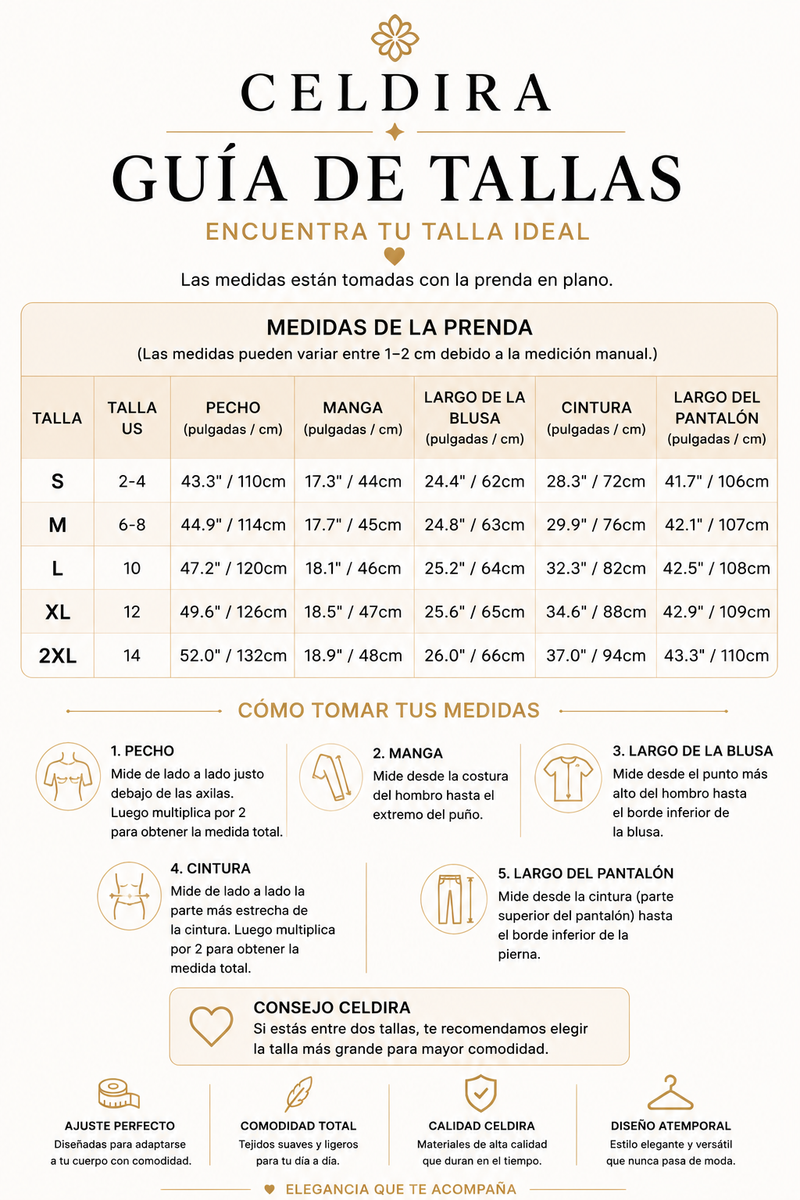Guía de tallas