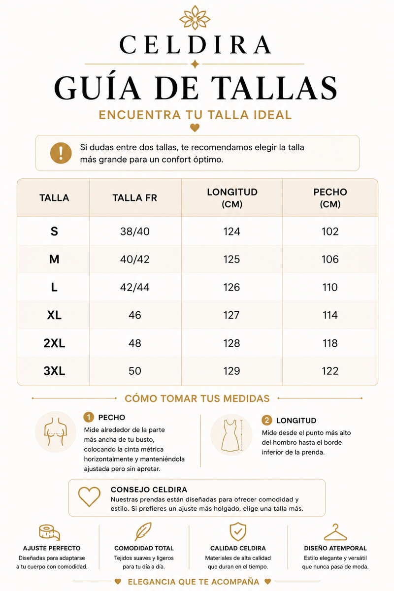 Guía de tallas