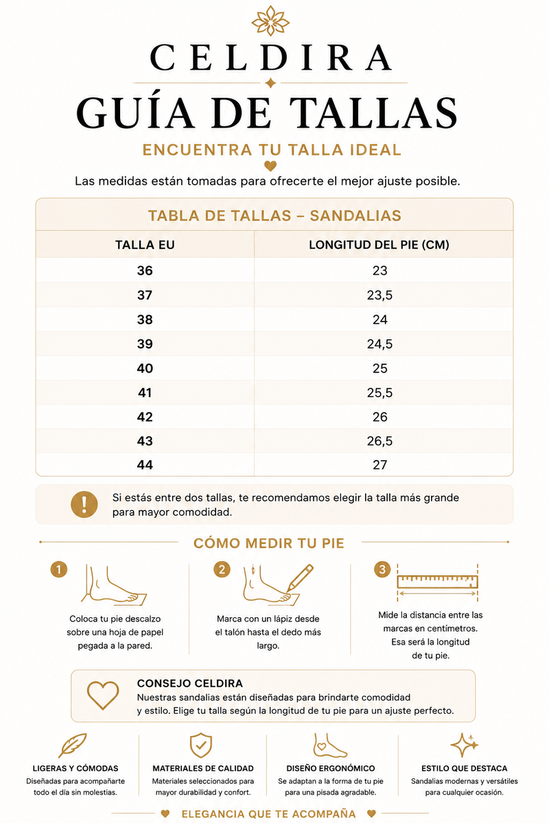 Guía de tallas