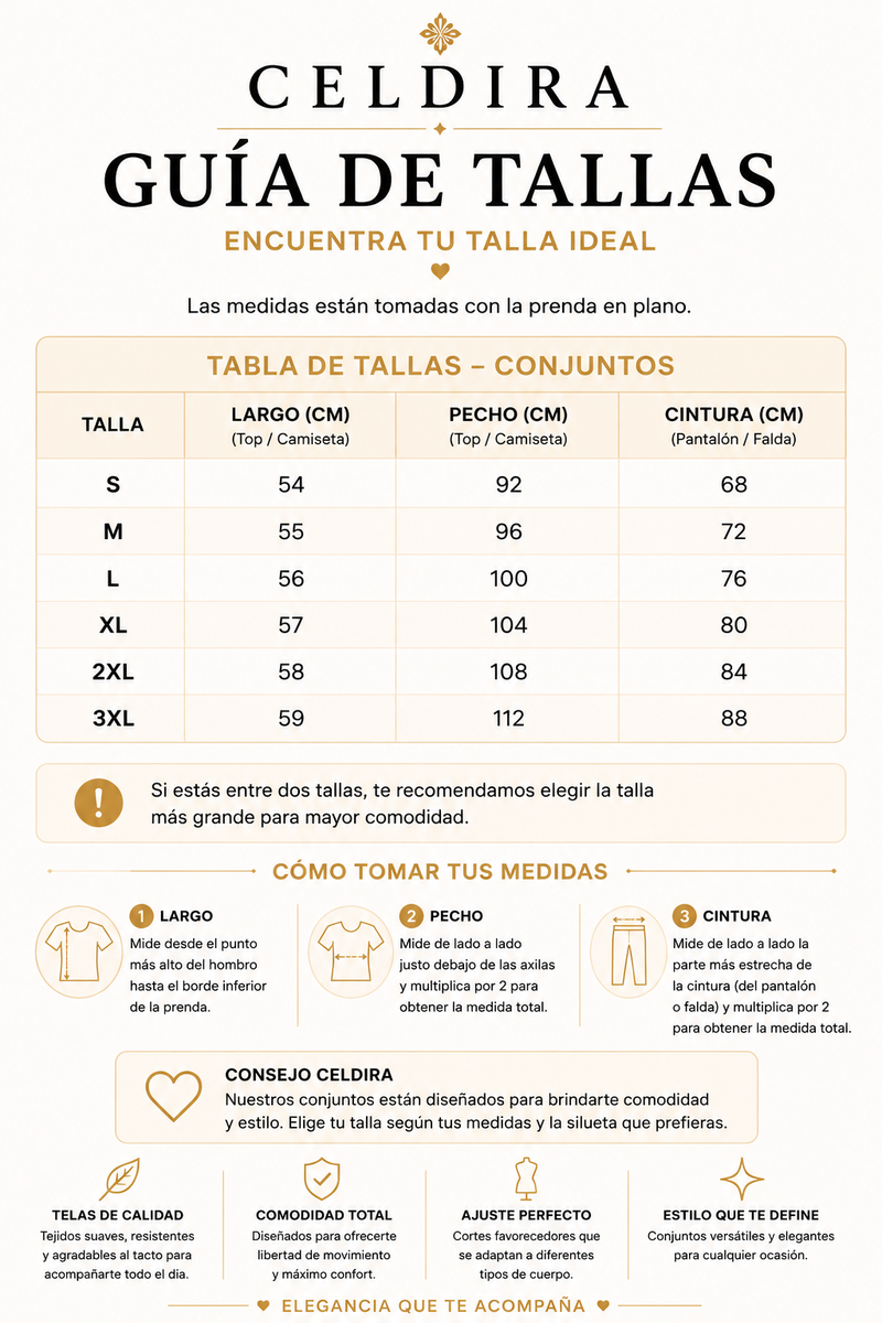 Guía de tallas