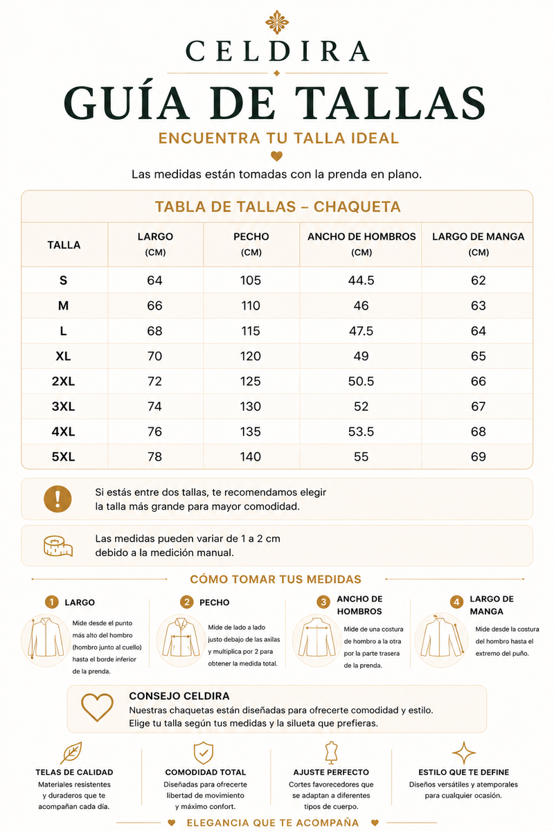 Guía de tallas