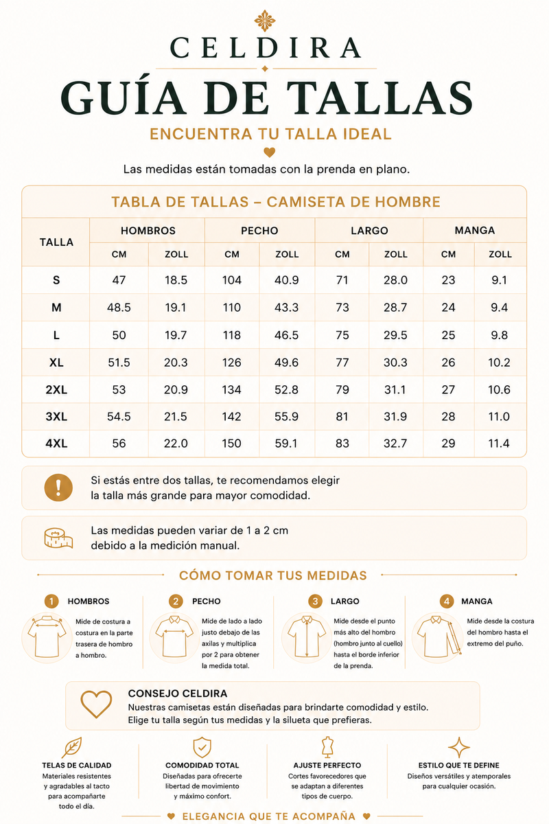 Guía de tallas