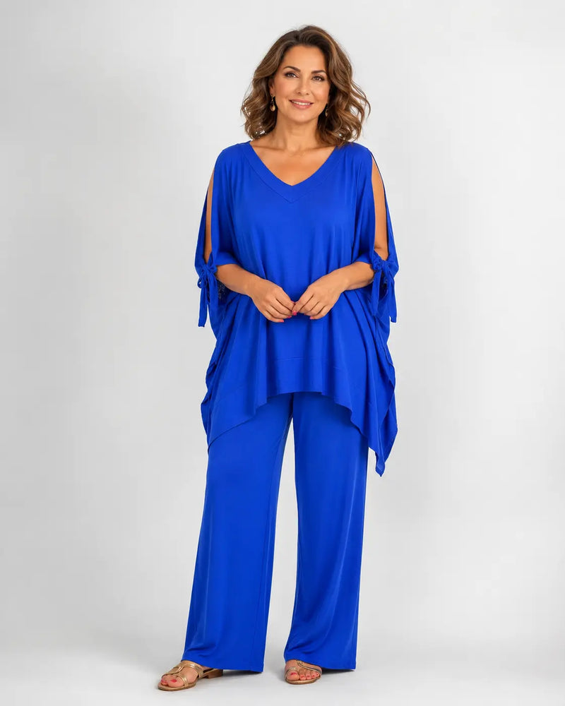 Úrsula™ | Conjunto Túnica Ombros Abertos y Pantalón