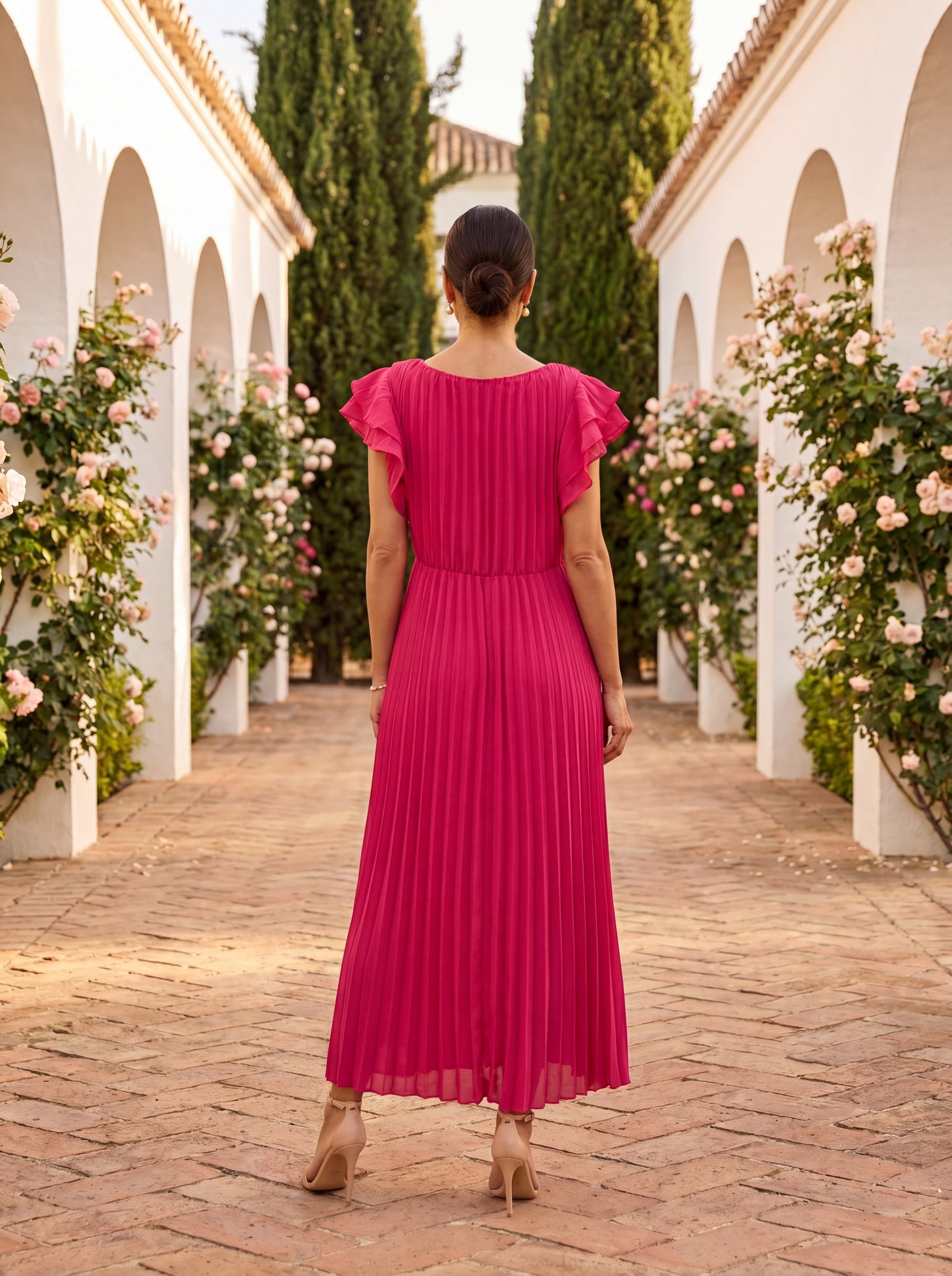 Seraphina vestido plisado