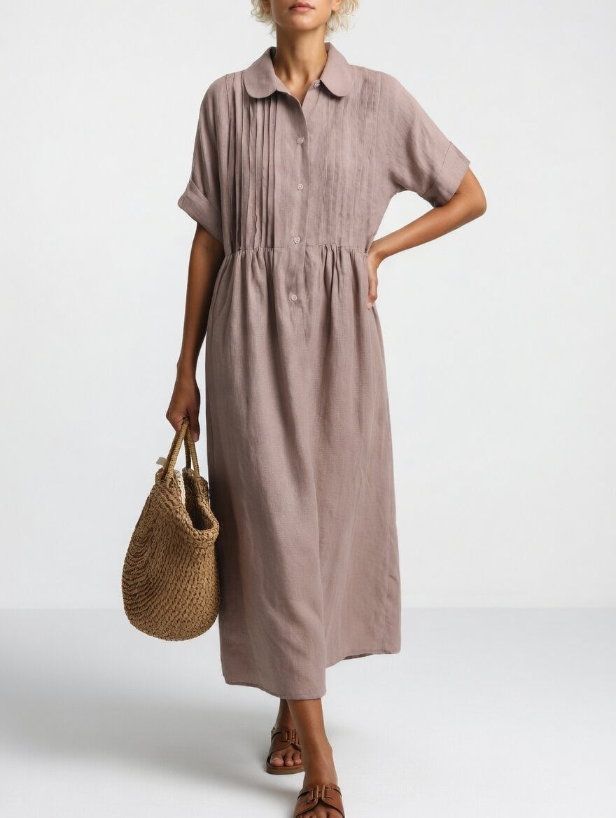 Encarna vestido camisero - Caqui