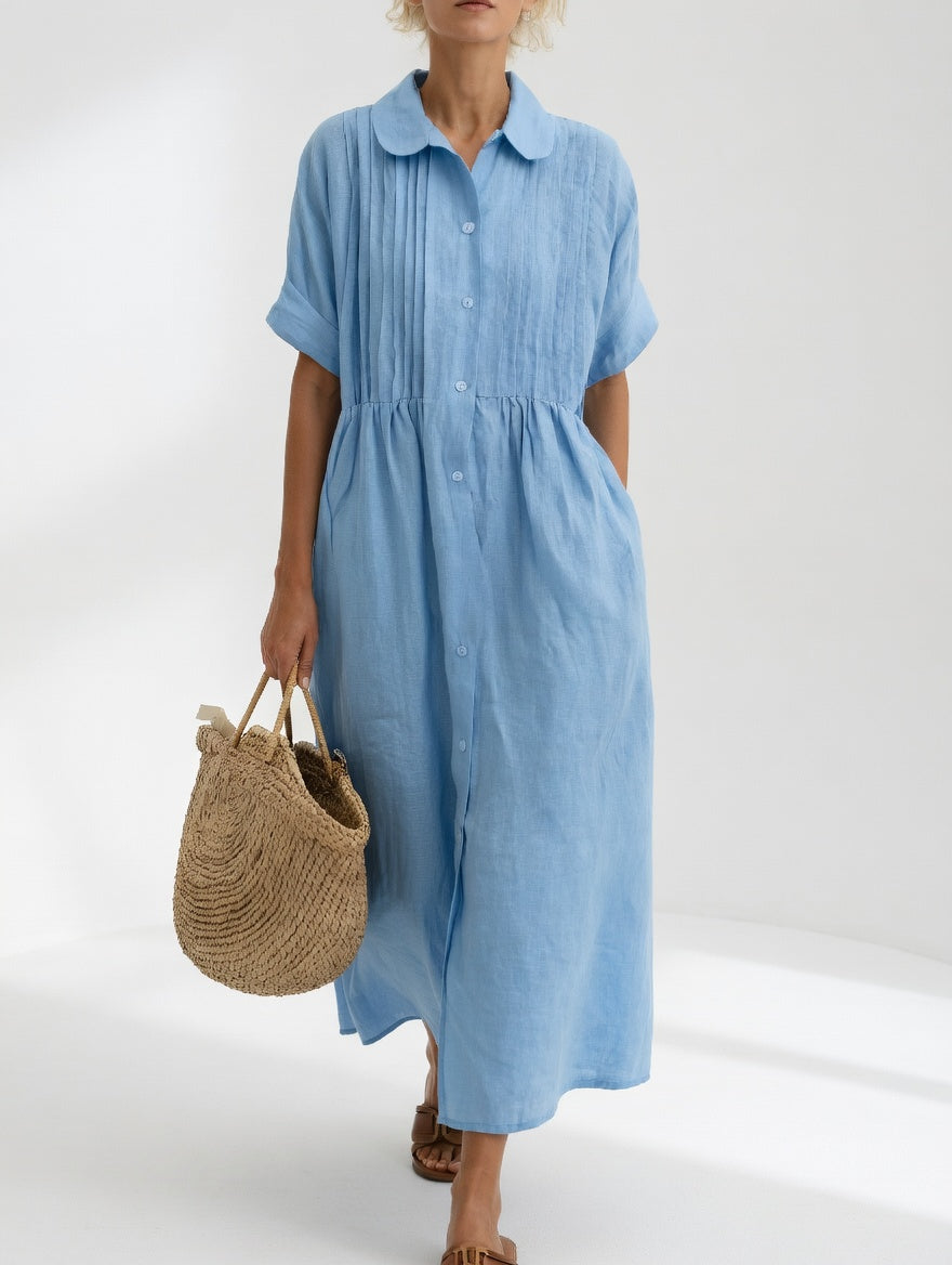 Encarna vestido camisero - Azul Claro