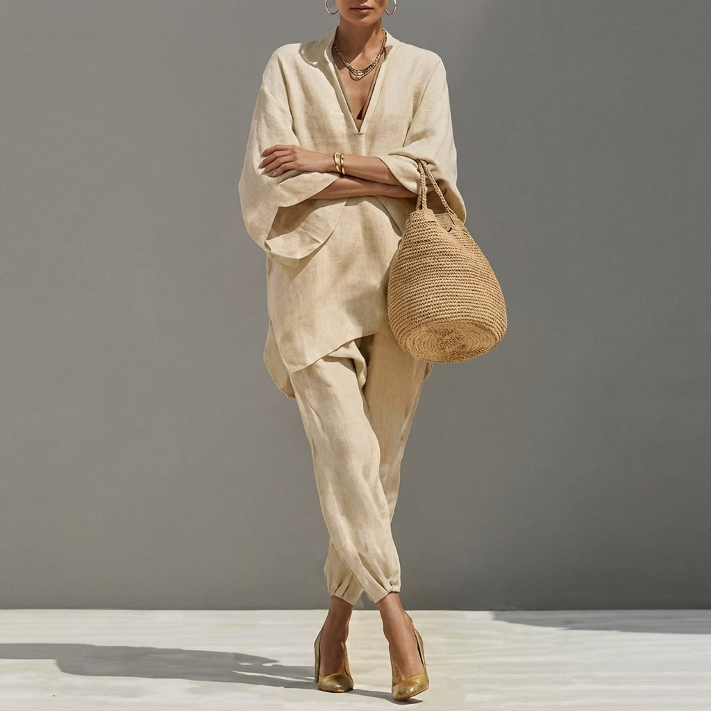 Pilar conjunto beige