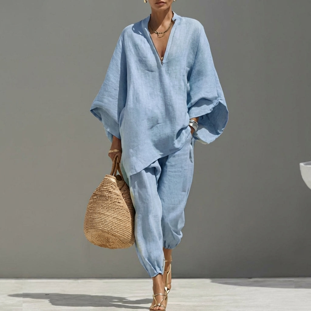 Pilar conjunto azul claro