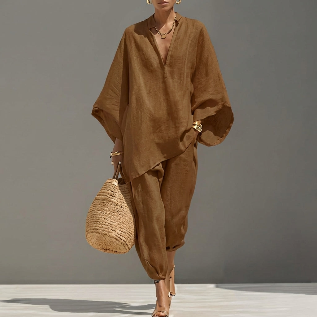 Pilar conjunto marrón claro