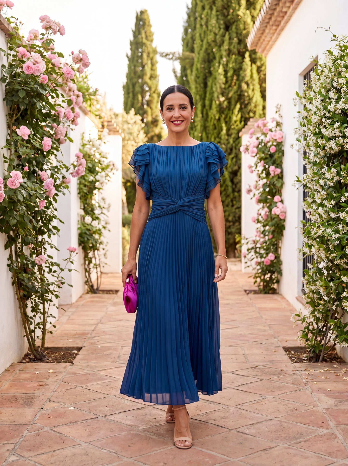 Seraphina vestido plisado