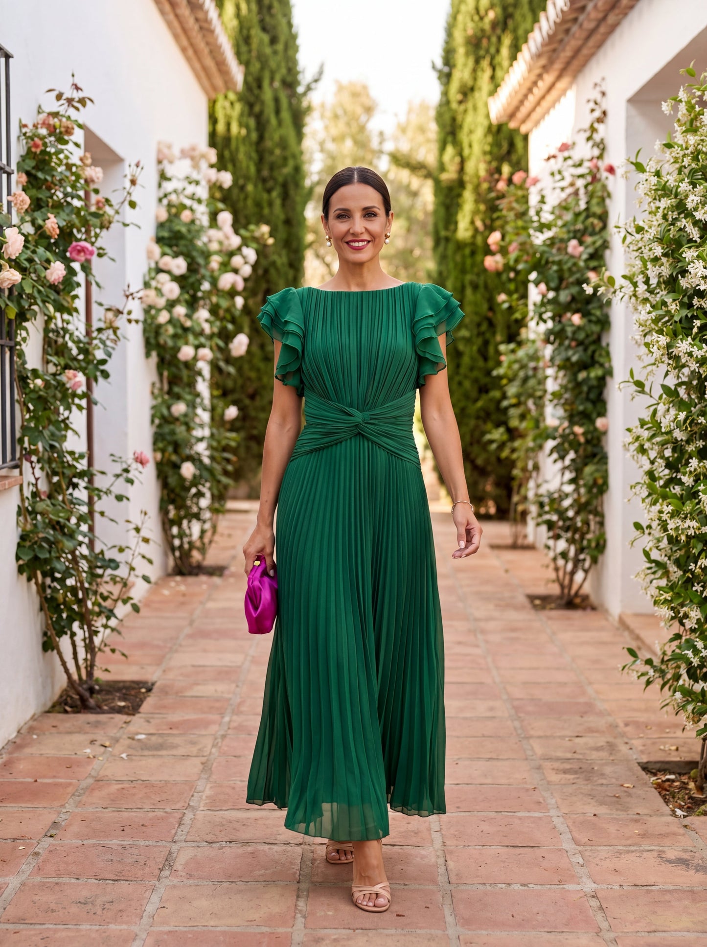 Seraphina vestido plisado
