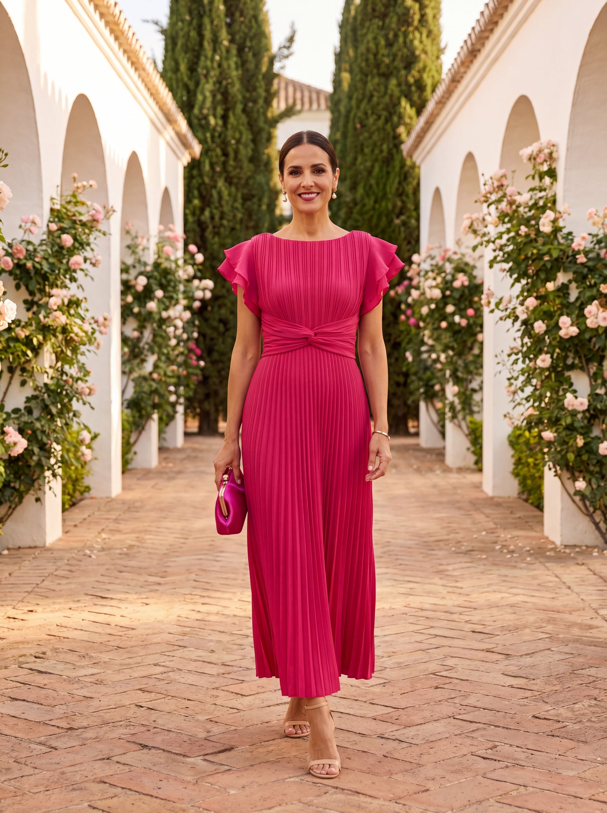 Seraphina vestido plisado