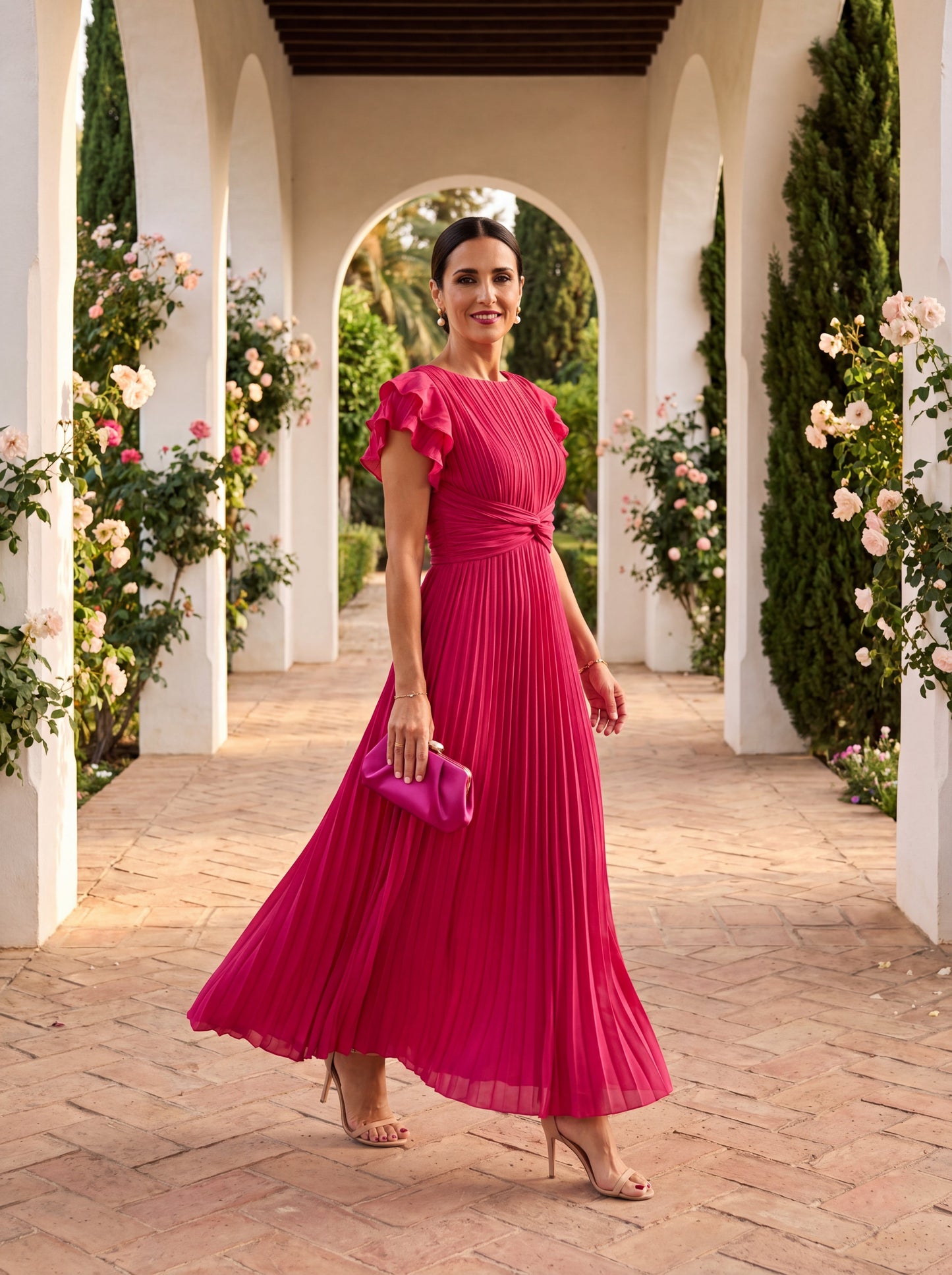 Seraphina vestido plisado