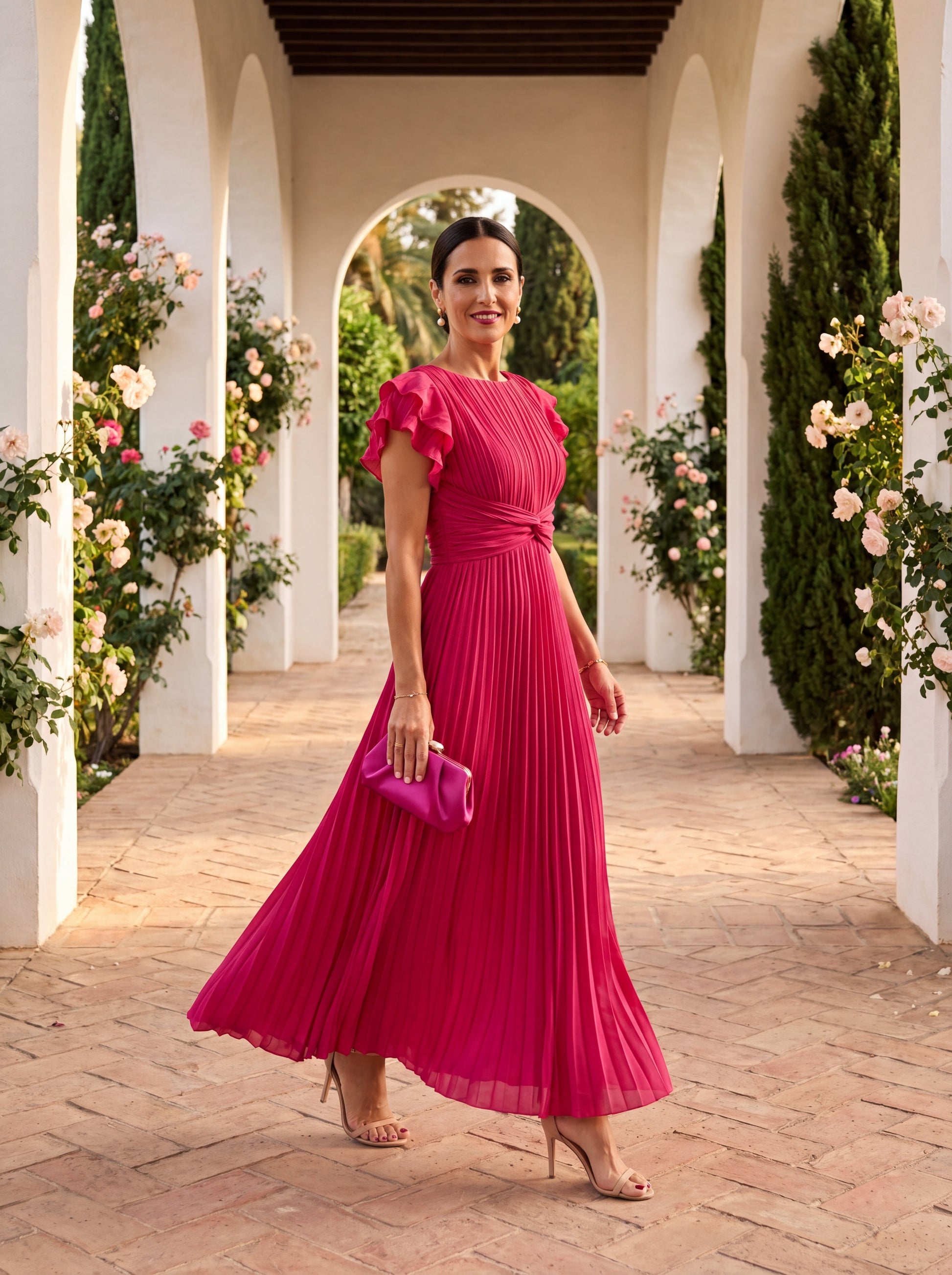 Seraphina vestido plisado