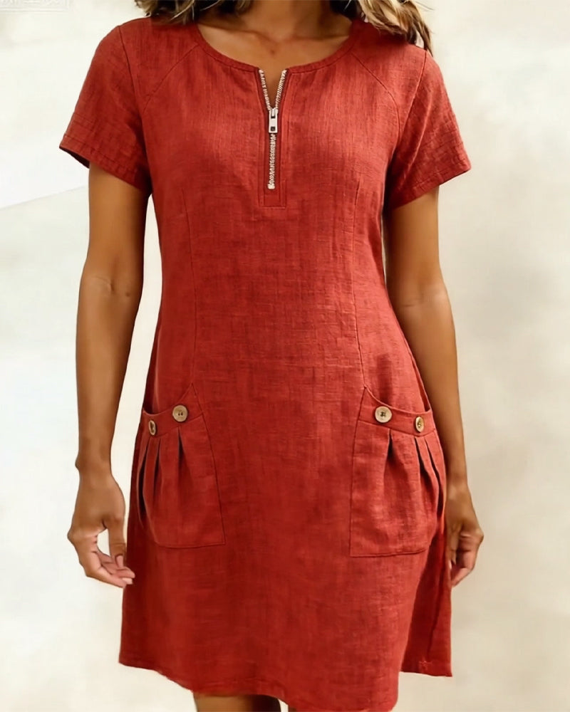 Rosa | Vestido de verano con bolsillo