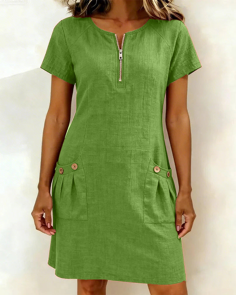 Rosa | Vestido de verano con bolsillo