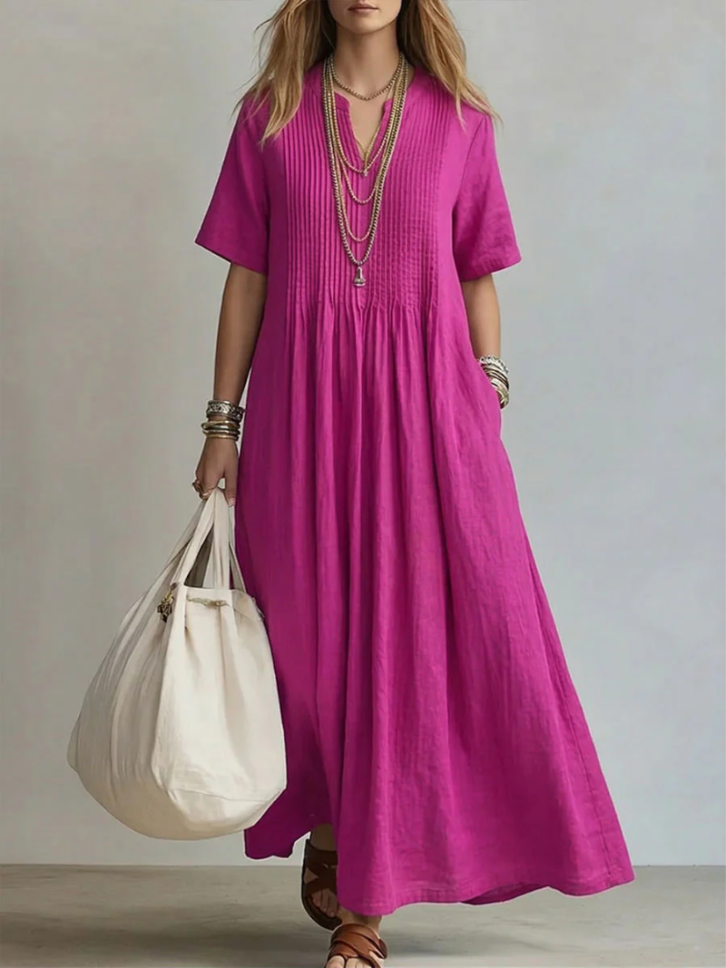 Lía | Vestido plisado