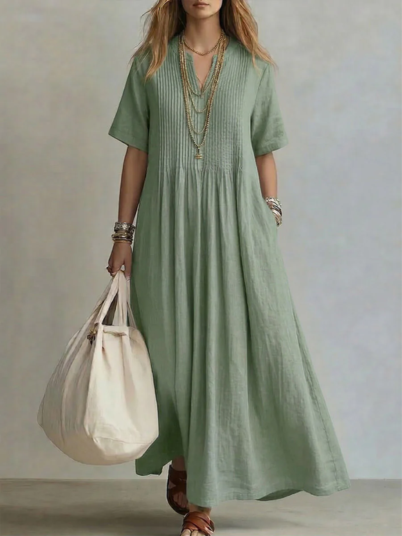 Lía | Vestido plisado