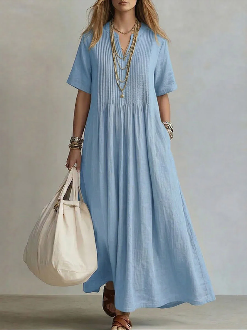 Lía | Vestido plisado