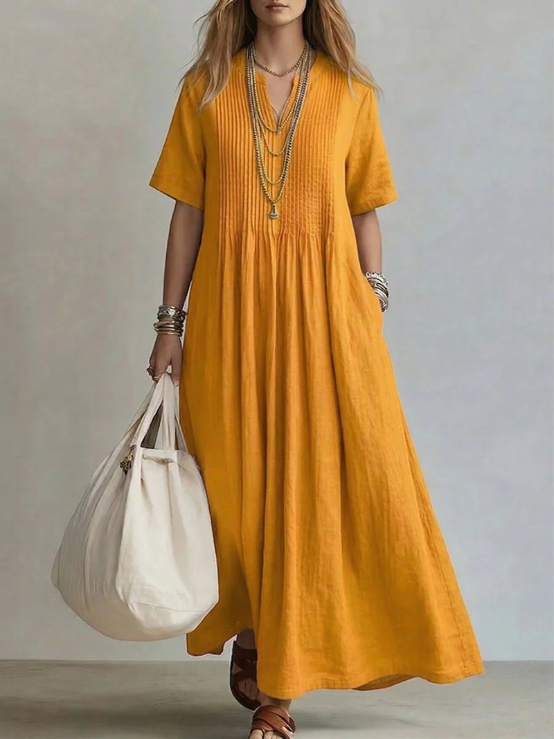 Lía | Vestido plisado