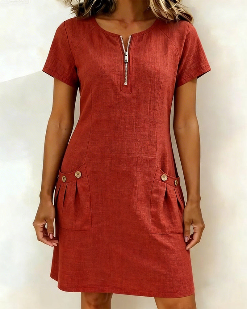 Rosa | Vestido de verano con bolsillo