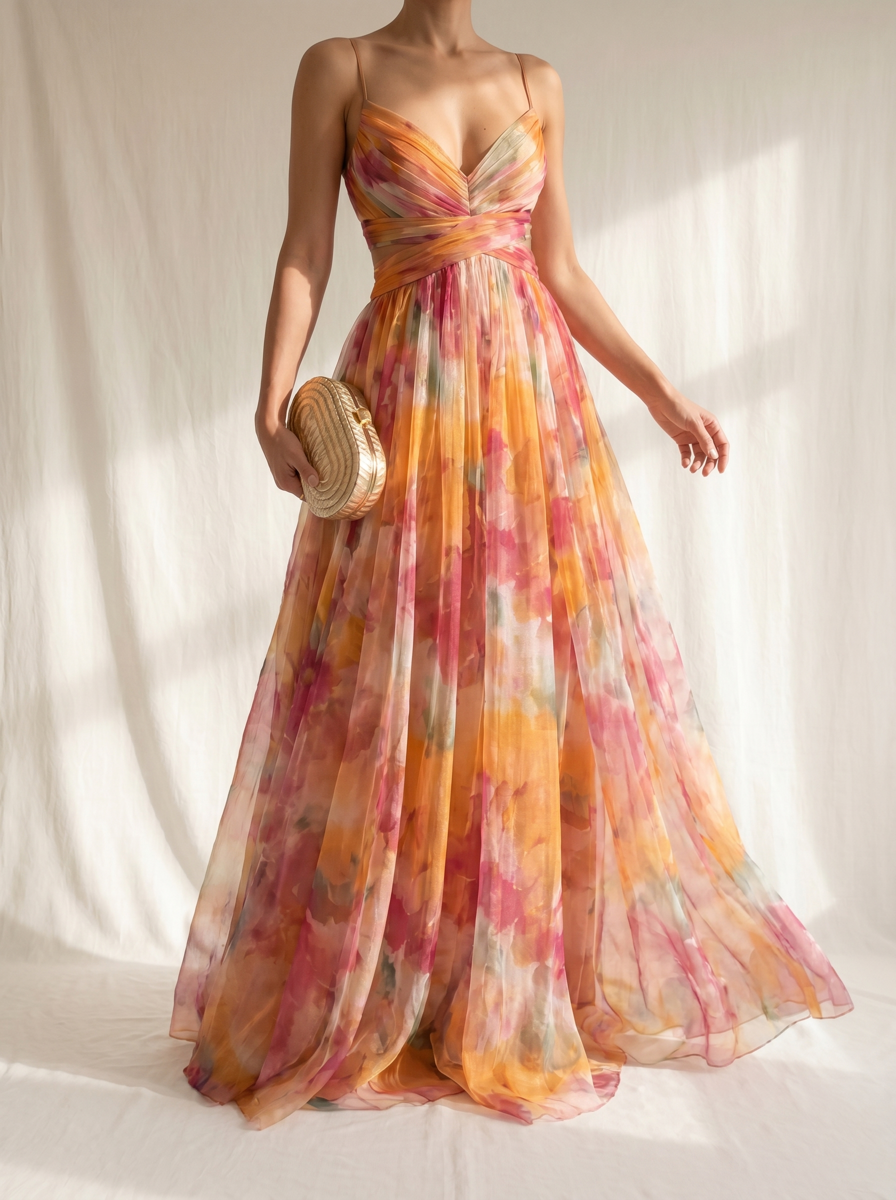 Giselle | Maxi Vestido Encantador con Estampado Floral