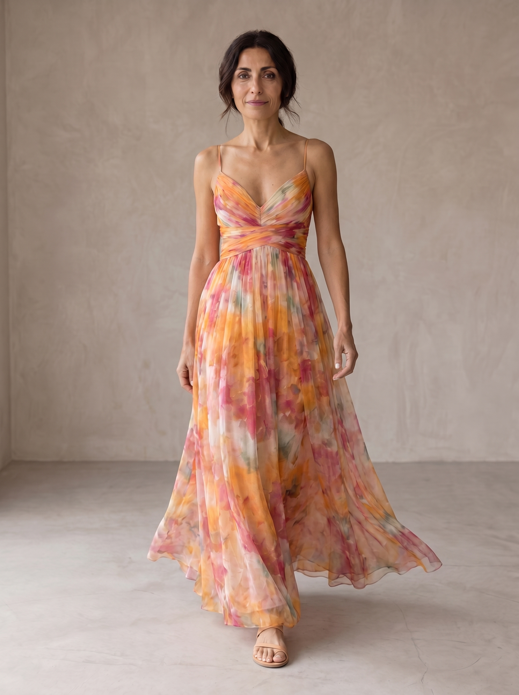 Giselle | Maxi Vestido Encantador con Estampado Floral