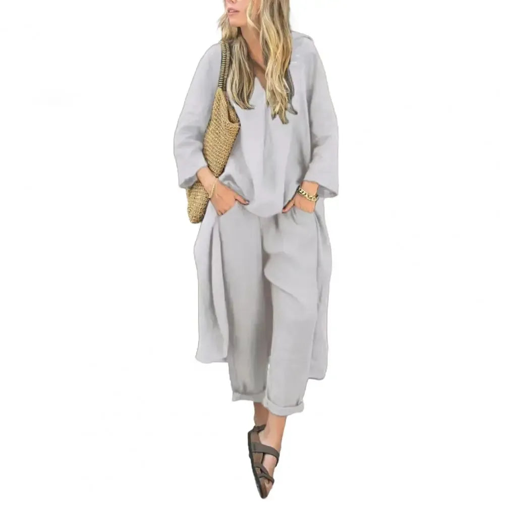 Milagros conjunto gris claro